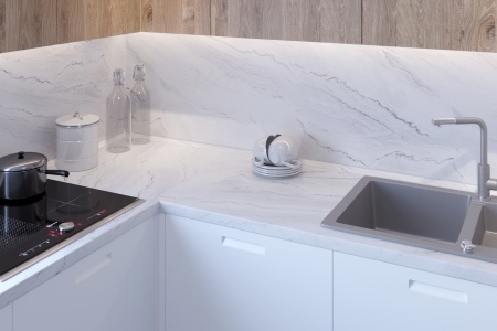 Стеновая панель Azurita white 8110