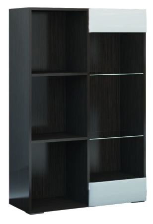 Стеллаж Ницца (Ш-800 мм x В-1255 мм x Г-366 мм)/Разные Цвета