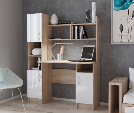 Компьютерный Стол Стайл №6 (Ш-1230 x Г-570 x В-1600 мм)/Разные Цвета